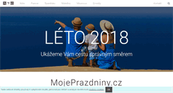 Desktop Screenshot of mojeprazdniny.cz